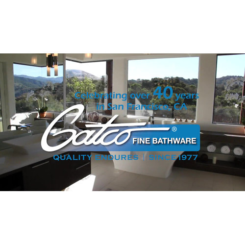 Gatco Flush Mount Modern & Contemporary Beveled Frameless Bathroom